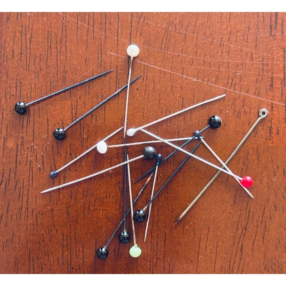 Vintage‎ Sewing Pins Straight Pins Mixed Multicolor Quilting